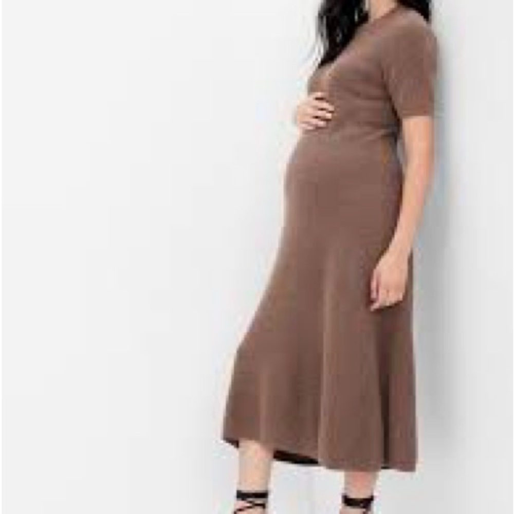 Gap maternity brown sweater dress - medium
